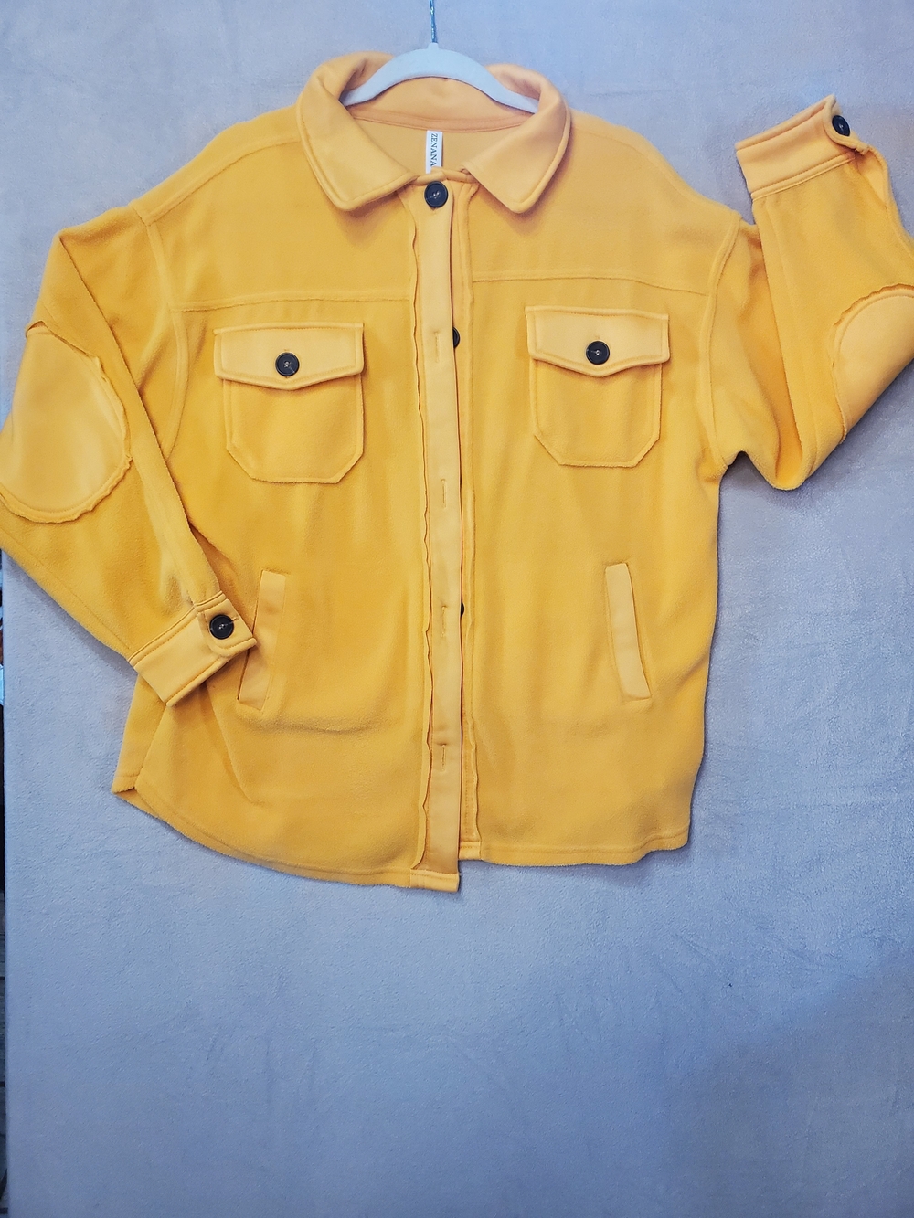 Zenana Outfitters Yellow Womens Shacket - Comfortable Everyday Wear